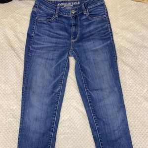 american eagle high rise skinny jeans